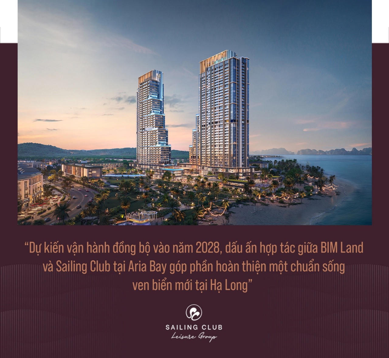 Aria Bay: Chất sống thời thượng mang dấu ấn Sailing Club bên vịnh di sản