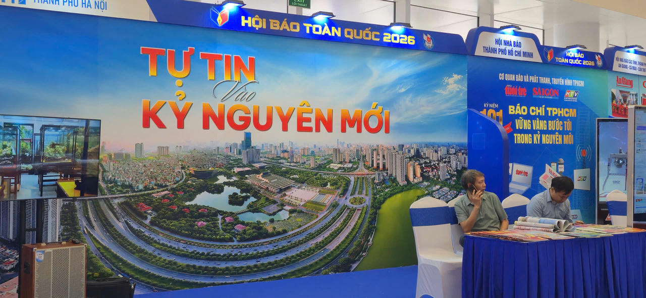 Gần 90 gian trưng bày mang đậm bản sắc riêng từng đơn vị tại Hội Báo toàn quốc