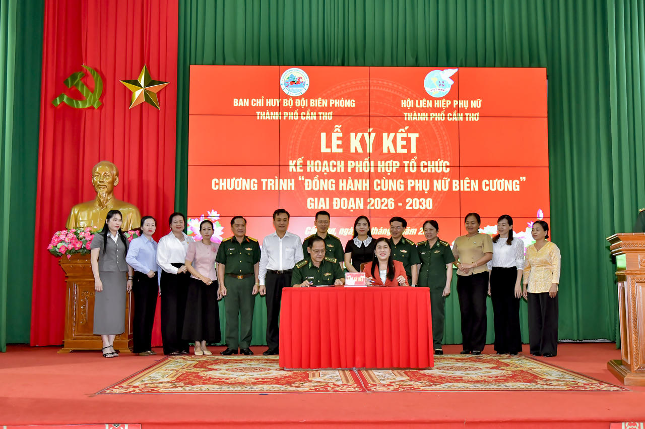 Ký kết Kế hoạch phối hợp thực hiện Chương trình “Đồng hành cùng phụ nữ biên cương” giai đoạn 2026 – 2030
