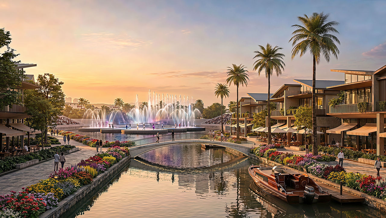 &nbsp;Không gian chữa lành tại công viên Lễ hội. Ảnh minh họa: Sun Property.