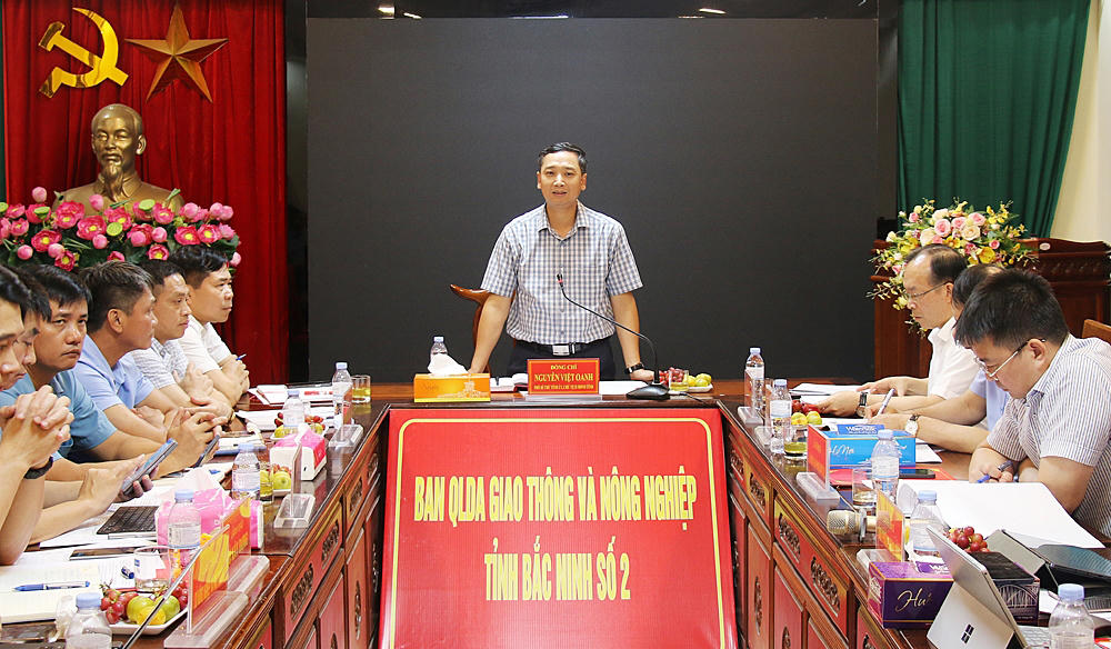 Chủ tịch HĐND Nguyễn Việt Oanh phát biểu tại buổi làm việc