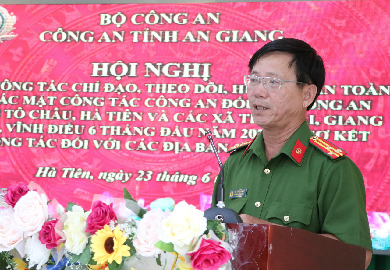 Tăng cường phối hợp bảo đảm an ninh trật tự khu vực Hà Tiên và địa bàn giáp ranh