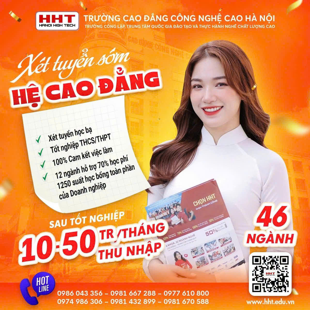 Sức nóng tuyển sinh tại Trường Cao đẳng Công nghệ cao Hà Nội