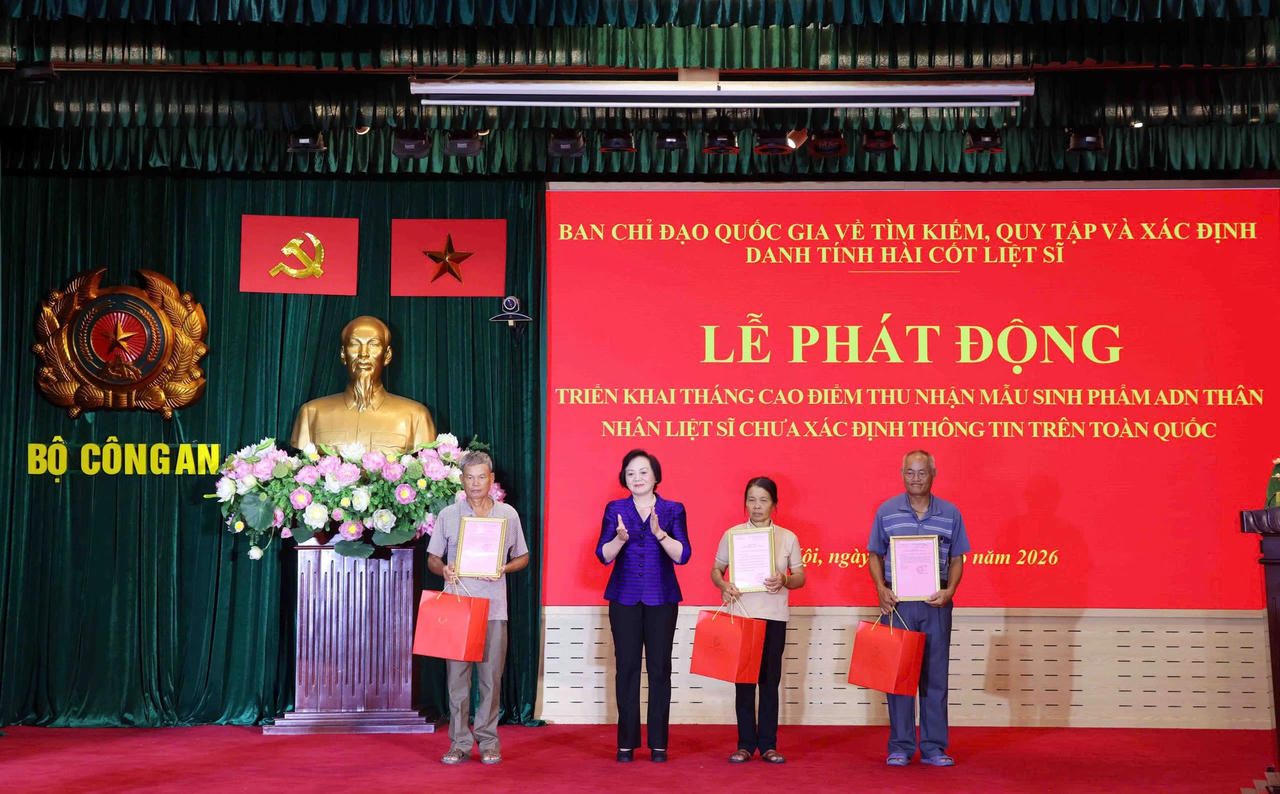 Lễ phát động cao điểm thu nhận mẫu sinh phẩm ADN thân nhân liệt sĩ chưa xác định thông tin