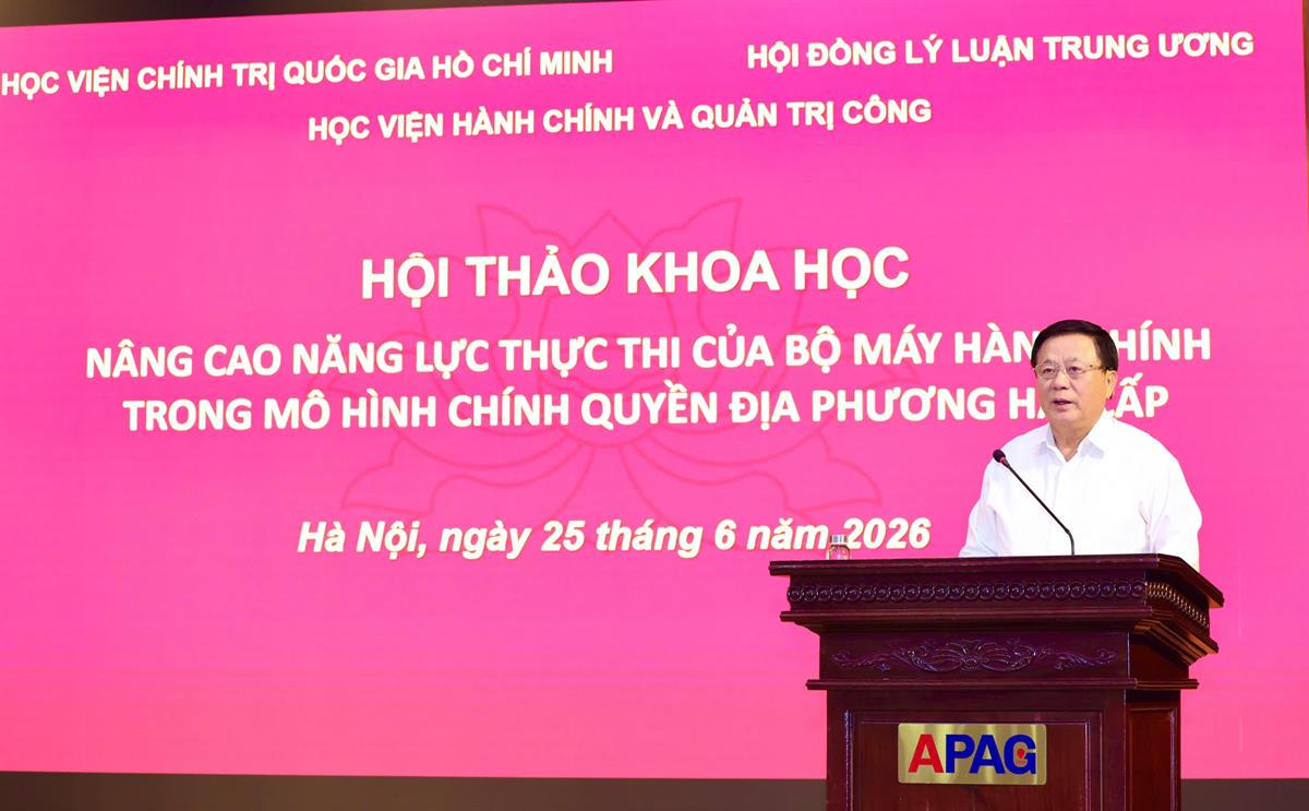 Nâng cao năng lực thực thi trong mô hình chính quyền địa phương hai cấp