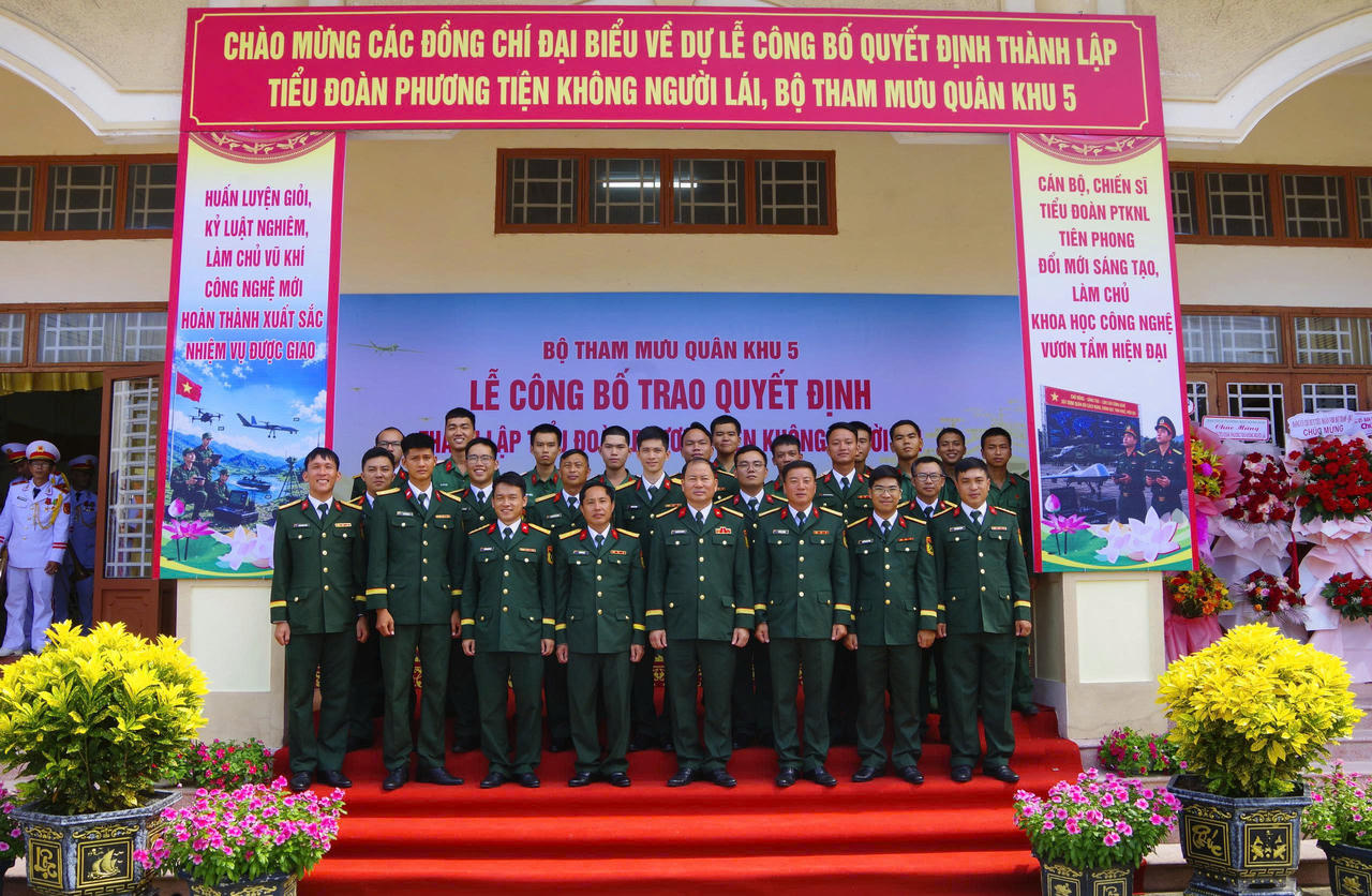 Quân khu 5 thành lập Tiểu đoàn Phương tiện không người lái 