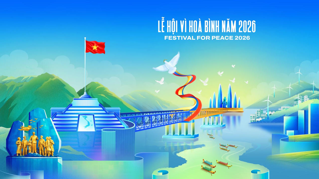 Logo của Lễ hội Vì Hòa bình 2026 (ảnh BTC).