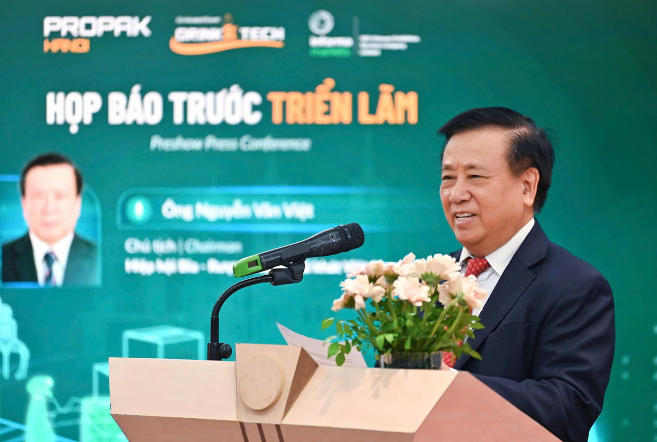 PGS.TS. Nguyễn Văn Việt - Chủ tịch Hiệp hội Bia - Rượu - Nước giải khát Việt Nam phát biểu
