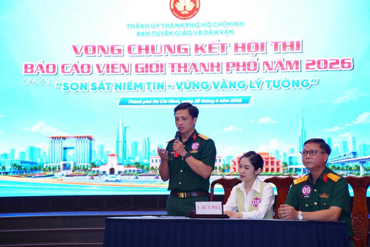 Một tiết mục xuất sắc đạt giải tại Vòng chung kết xếp hạng Hội thi Báo cáo viên giỏi TP Hồ Chí Minh năm 2026.