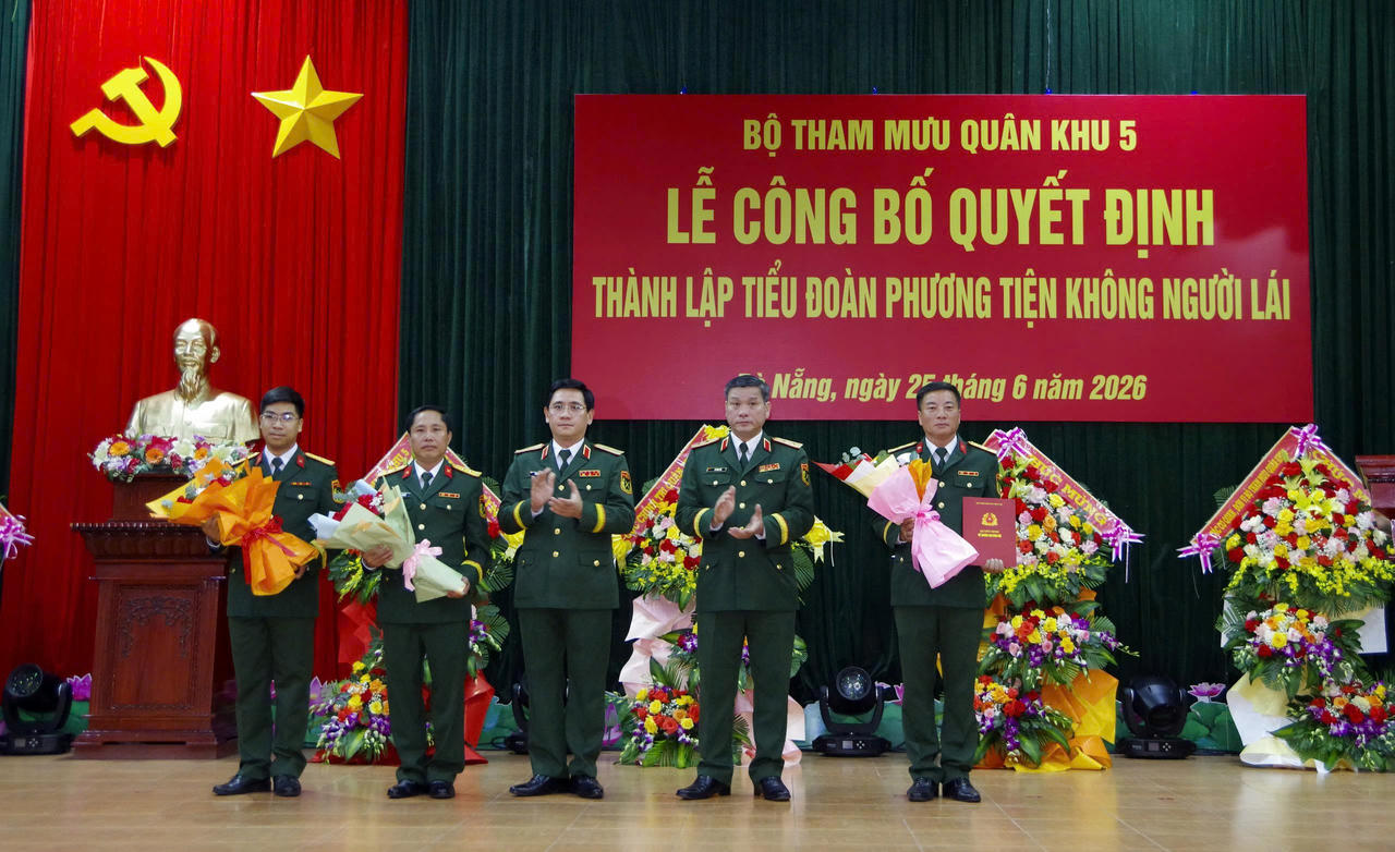 Quân khu 5 thành lập Tiểu đoàn Phương tiện không người lái 