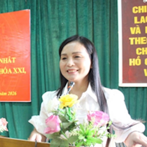Bà Nguyễn Thị Thu Hằng - Ủy viên 
Ban Thường vụ Đảng ủy, Chủ tịch Ủy ban MTTQ Việt Nam xã Thái Bình, 
tỉnh Tuyên Quang. (Ảnh: NVCC)