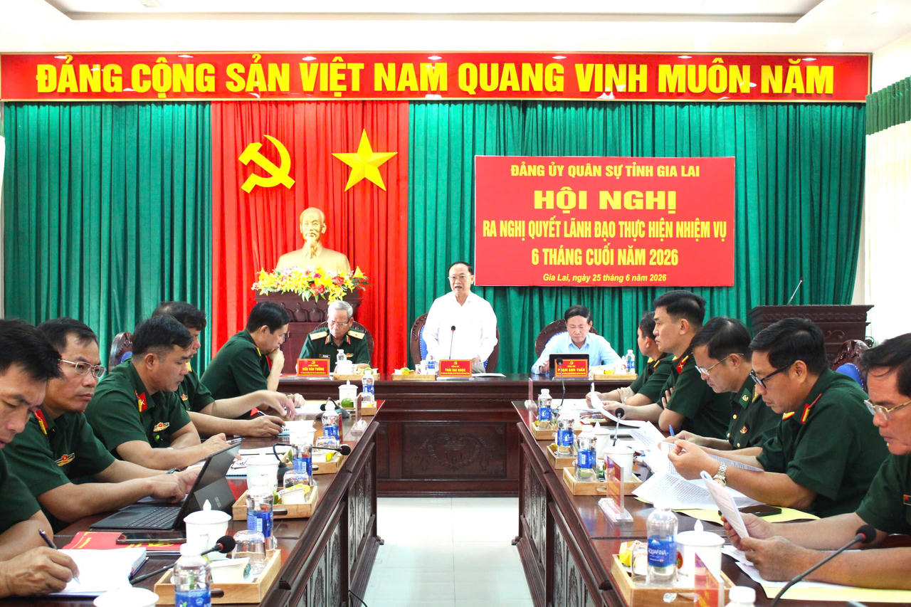 Đảng ủy Quân sự Gia Lai lãnh đạo toàn diện nhiệm vụ quân sự, quốc phòng địa phương