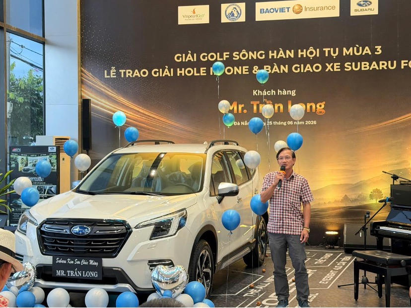 Ông Trần Xuân Tùng - Giám đốc Bảo hiểm Bảo Việt Đà Nẵng phát biểu tại buổi lễ.