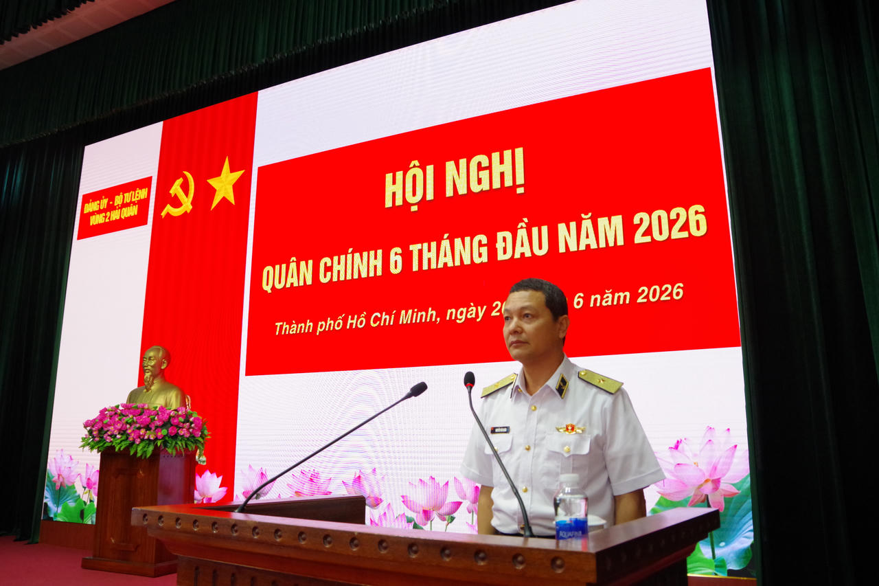 Chuẩn Đô đốc Nguyễn Văn Quán, Tư lệnh Vùng 2 Hải quân phát biểu