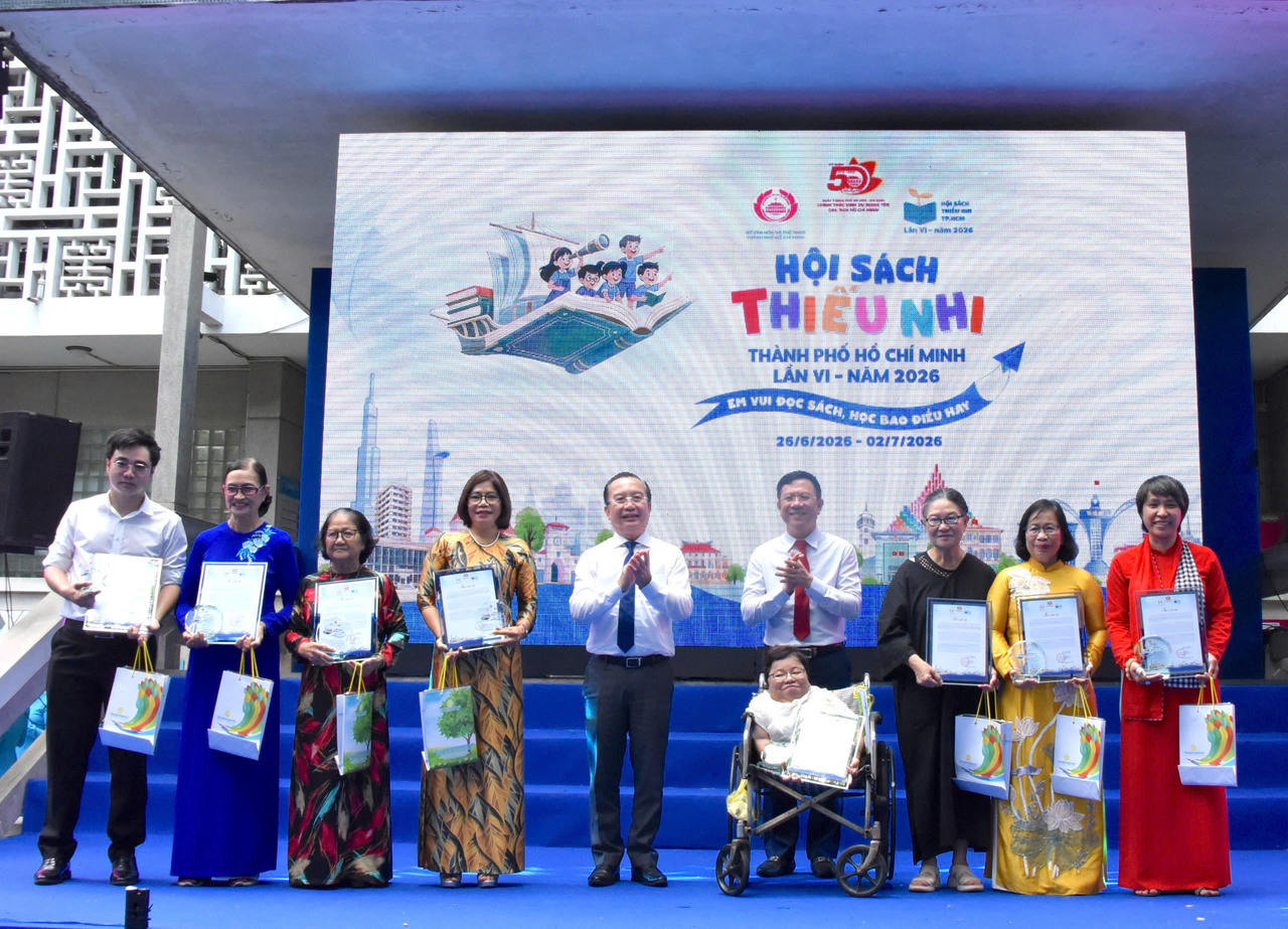 Hội sách Thiếu nhi TP HCM năm nay có chủ đề “Em vui đọc sách, học bao điều hay”.