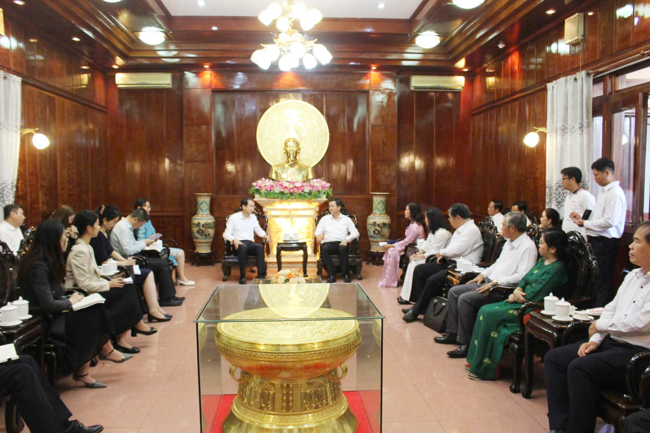 Quang cảnh buổi tiếp.