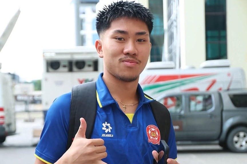 Ngô Đăng Khoa là ngôi sao trẻ săn bàn của CLB Công an TP HCM