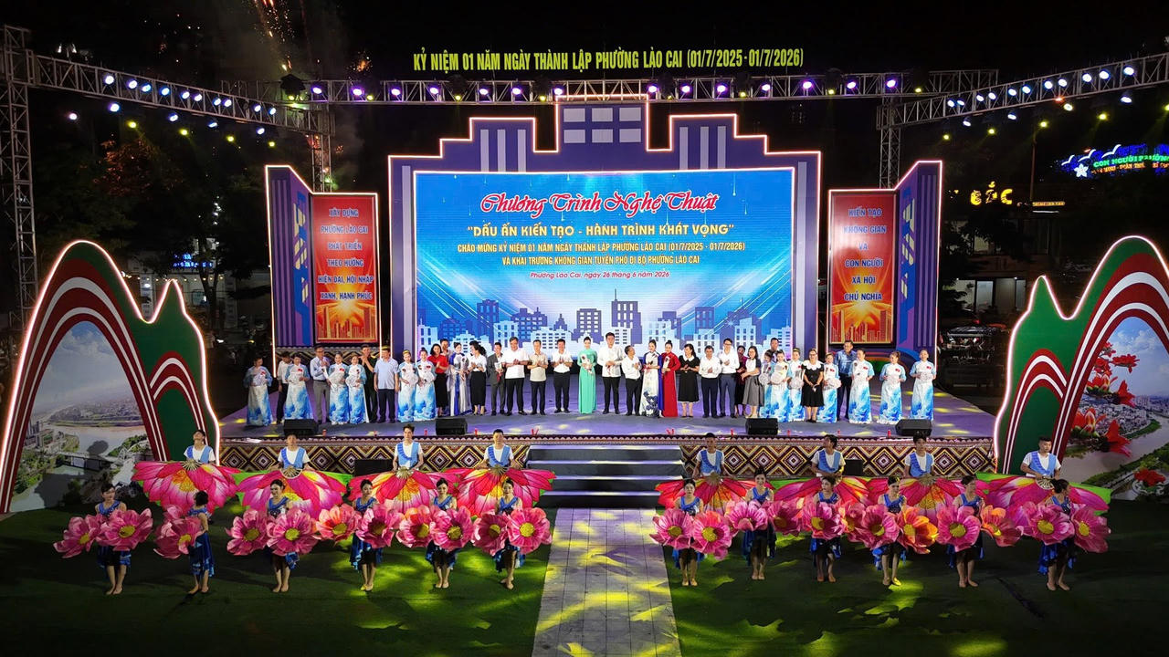 Khai trương Không gian phố đi bộ phường Lào Cai