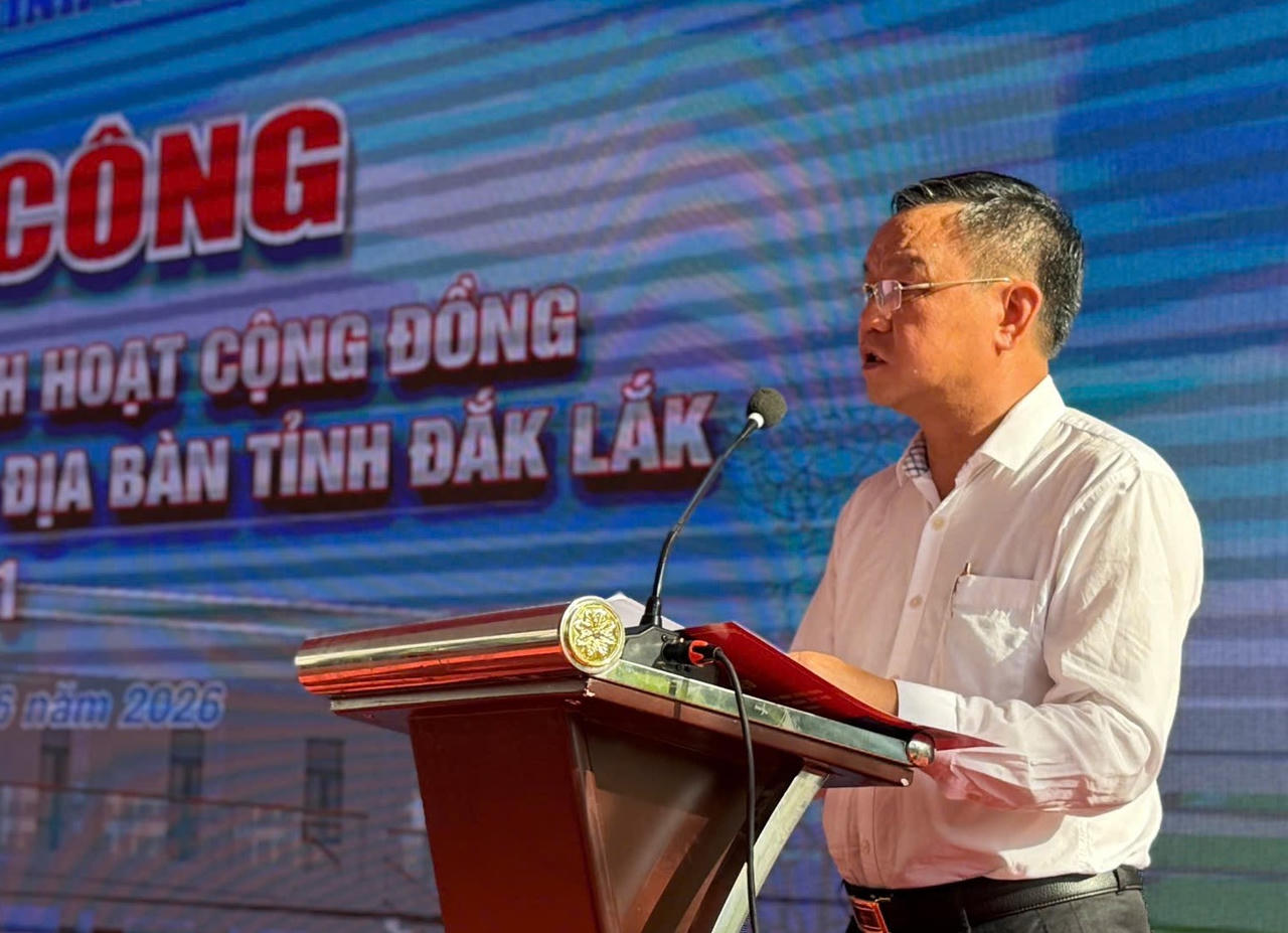 Phó Chủ tịch UBND tỉnh Đắk Lắk Đào Mỹ phát biểu
