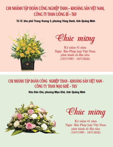 Nhiều đơn vị chúc mừng kỷ niệm 41 năm Báo Pháp luật Việt Nam phát hành số đầu tiên