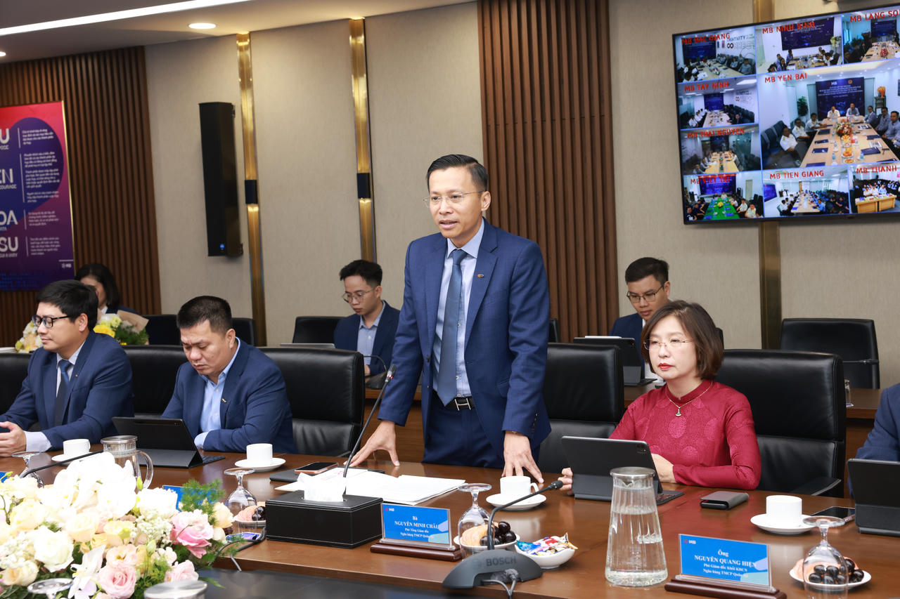 Ông Phạm Như Ánh - Tổng giám đốc MB phát biểu tại sự kiện.