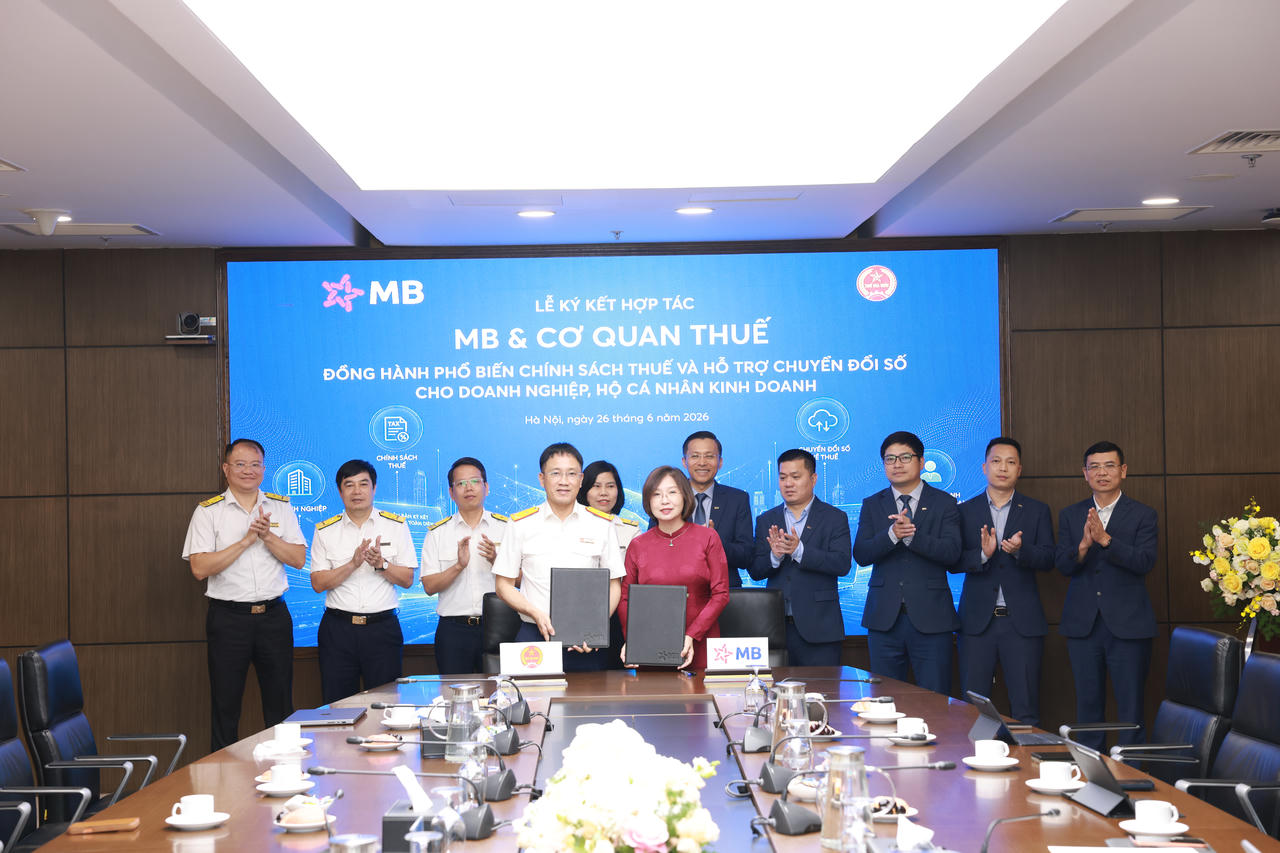 Ngân hàng TMCP Quân đội ký kết hợp tác với Cơ quan Thuế.