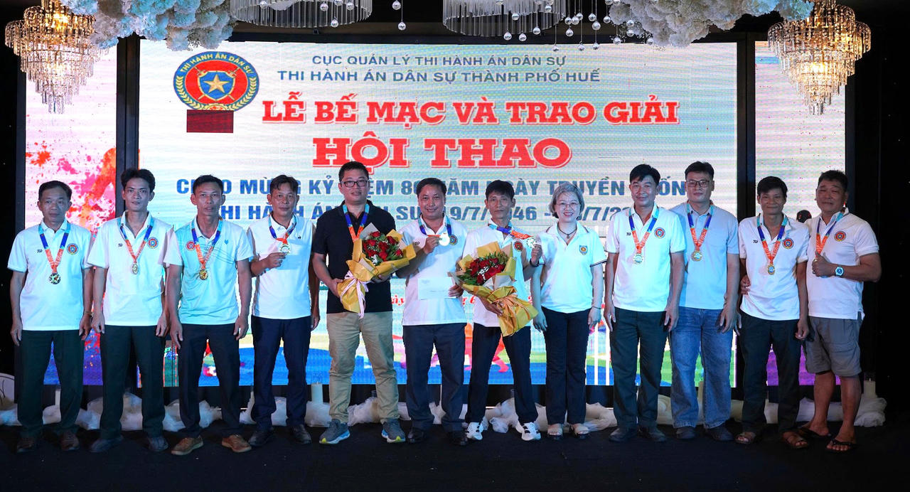 Sôi nổi hội thao ngành Thi hành án dân sự thành phố Huế