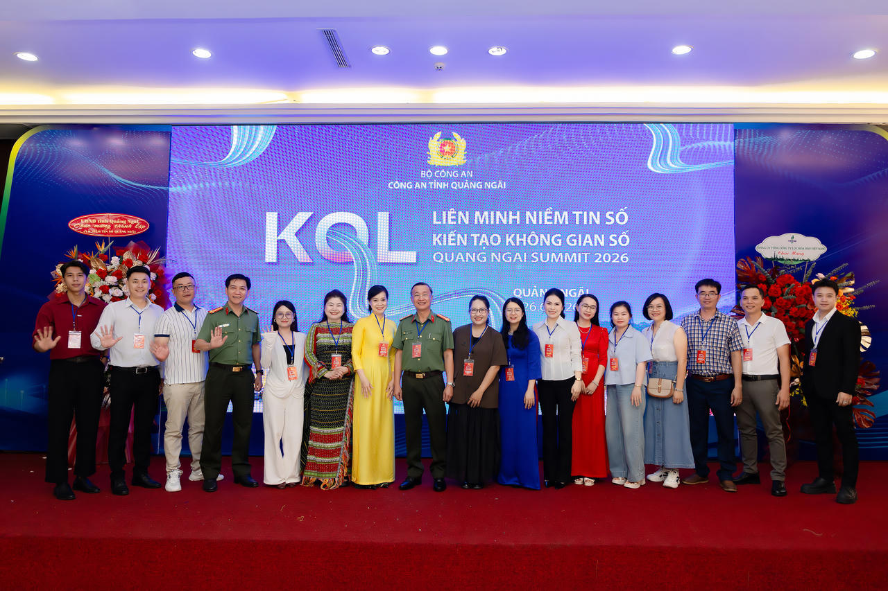 Công an tỉnh Quảng Ngãi ra mắt câu lạc bộ "Niềm tin số Quảng Ngãi", kết nối KOL chung tay xây dựng không gian mạng an toàn
