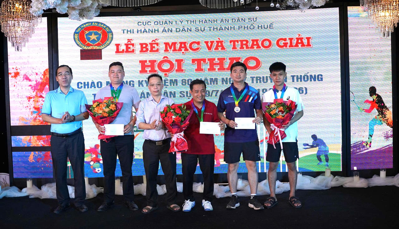 Sôi nổi hội thao ngành Thi hành án dân sự thành phố Huế