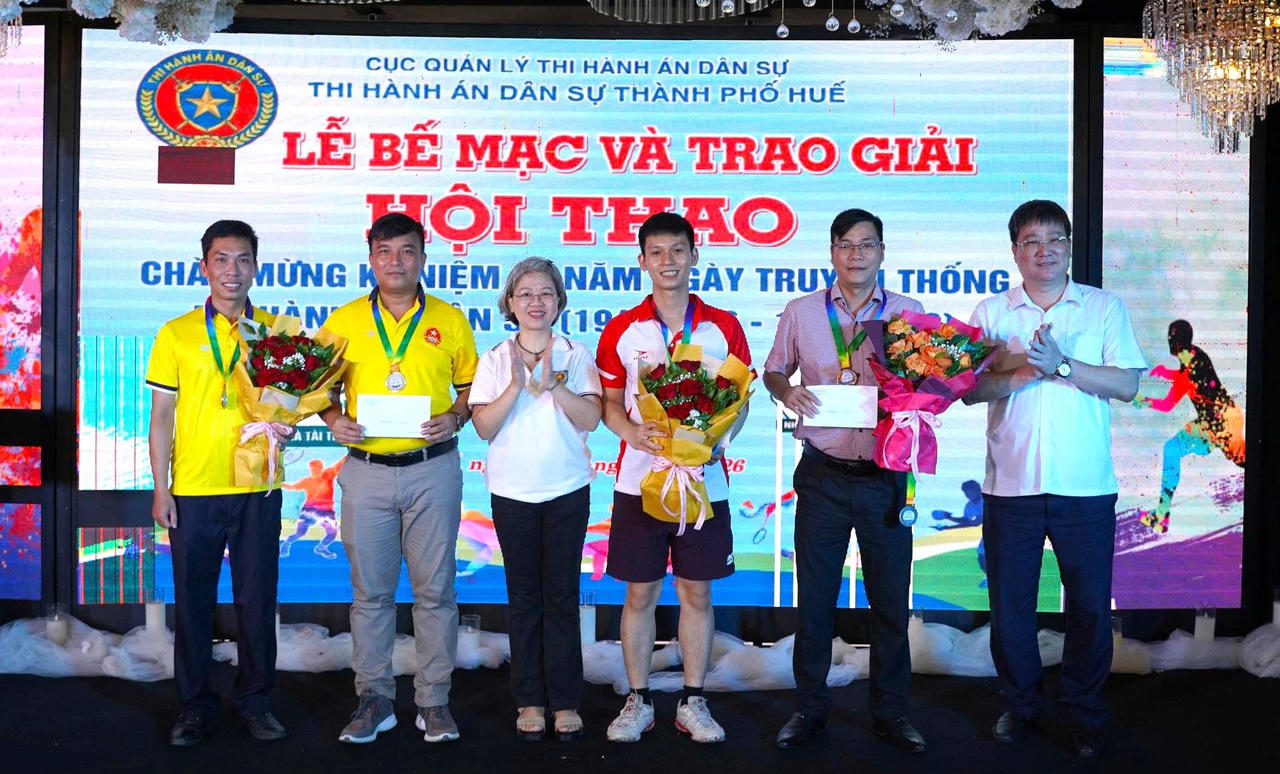 Sôi nổi hội thao ngành Thi hành án dân sự thành phố Huế
