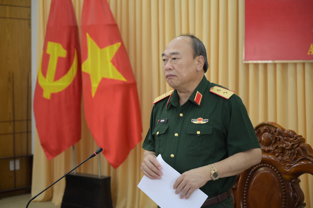 Trung tướng Lê Quang Đạo, Phó Tổng Tham mưu trưởng Quân đội nhân dân Việt Nam phát biểu