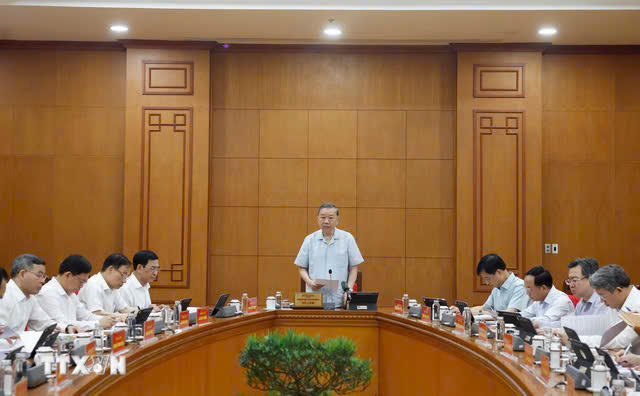 Tổng Bí thư, Chủ tịch nước Tô Lâm phát biểu chỉ đạo ngày 25/5/2026 - Ảnh: TTXVN