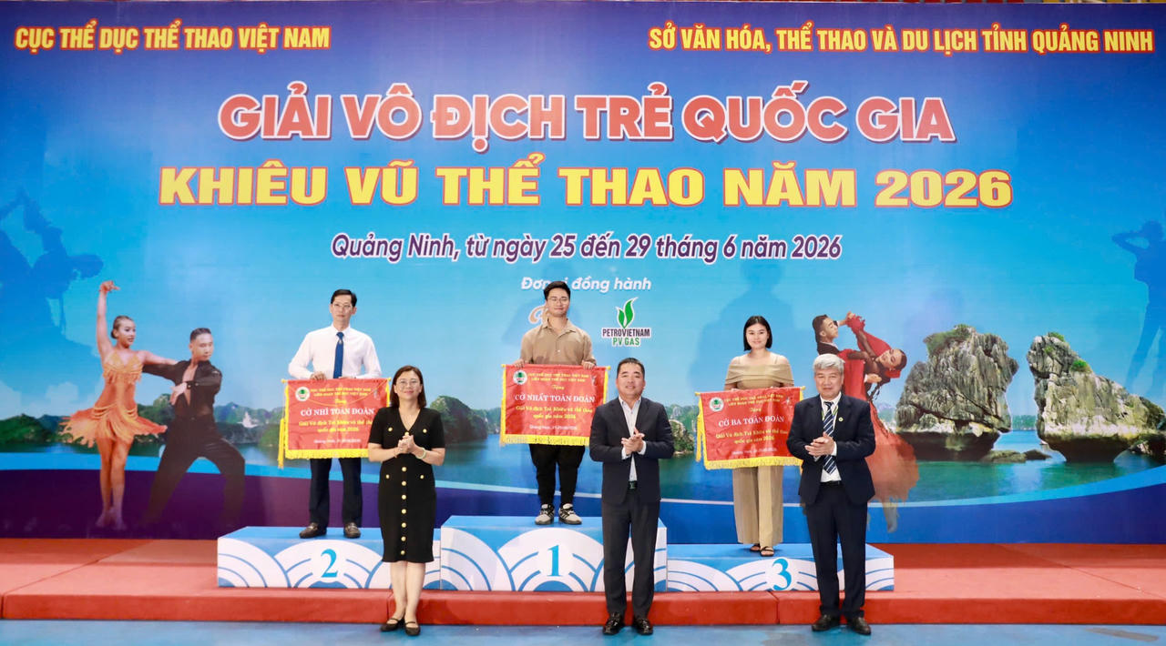 Quảng Ninh xếp Nhì toàn đoàn tại Giải vô địch trẻ quốc gia Khiêu vũ thể thao