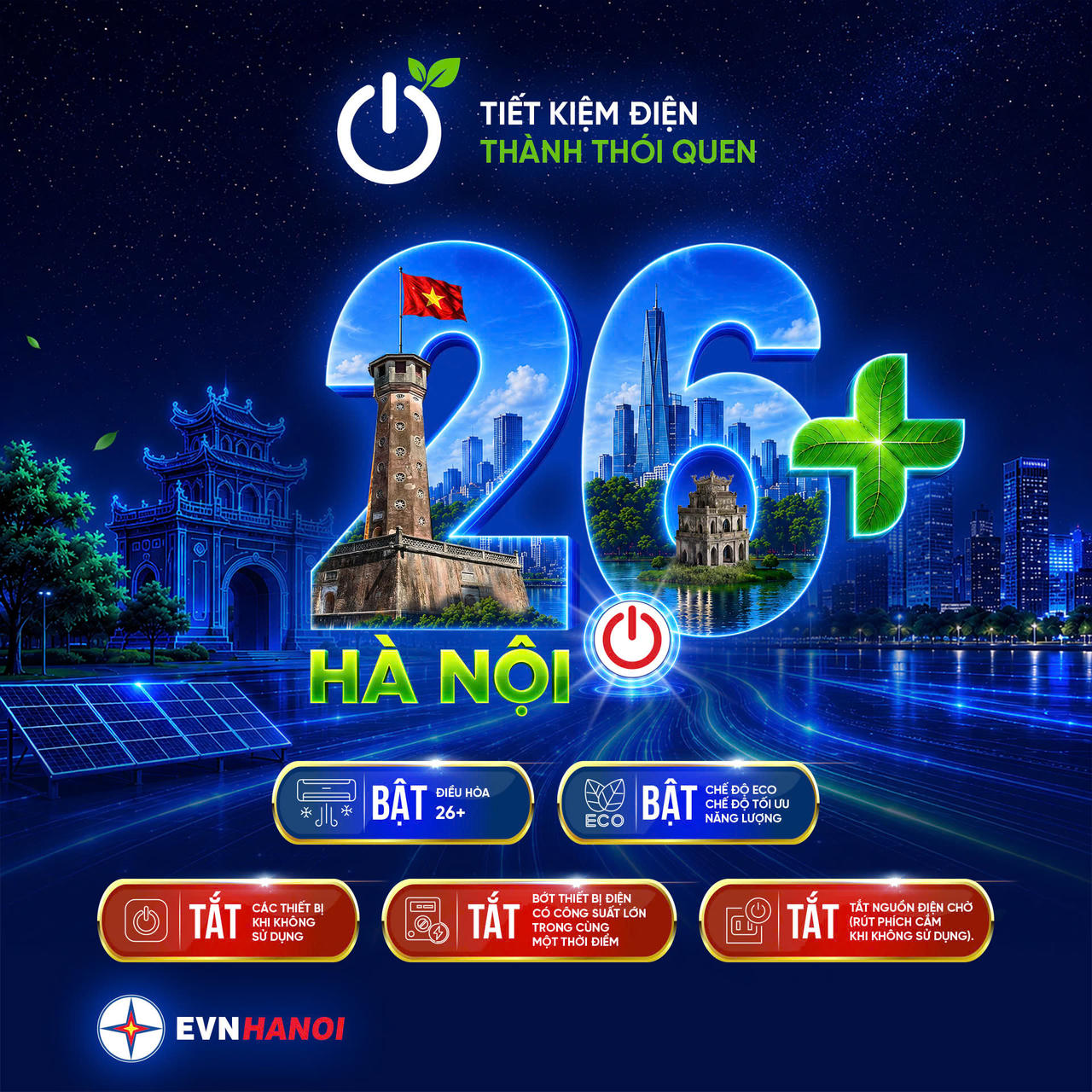 Chiến dịch lan tỏa thông điệp "hai bật ba tắt"