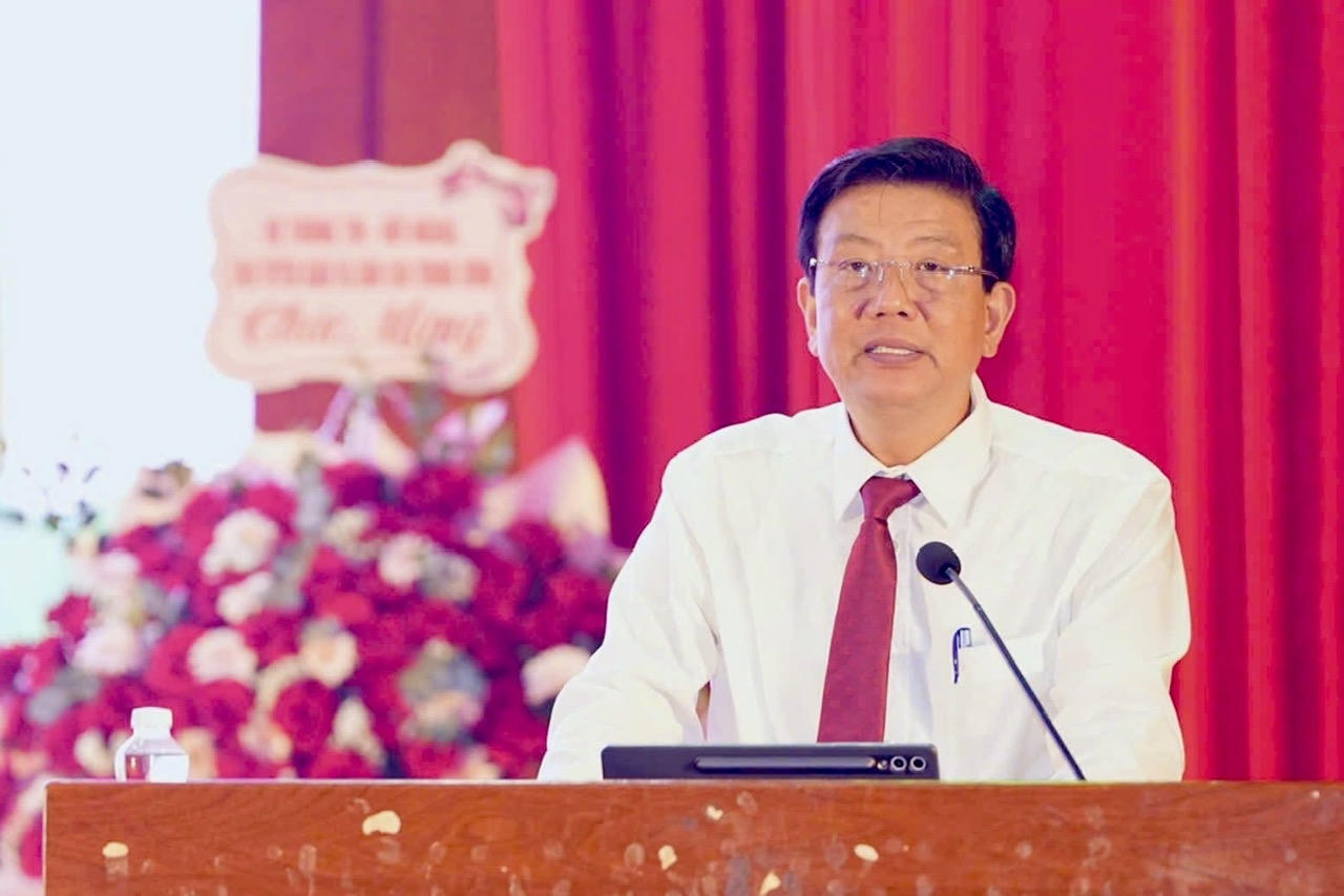 Trưởng Ban Tuyên giáo và Dân vận Thành uỷ Nguyễn Quang Phúc phát biểu khai mạc Hội thi