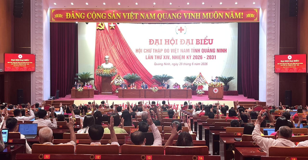 Đại hội đại biểu Hội Chữ thập đỏ Việt Nam tỉnh Quảng Ninh&nbsp;lần thứ XIV, nhiệm kỳ 2026-2031.