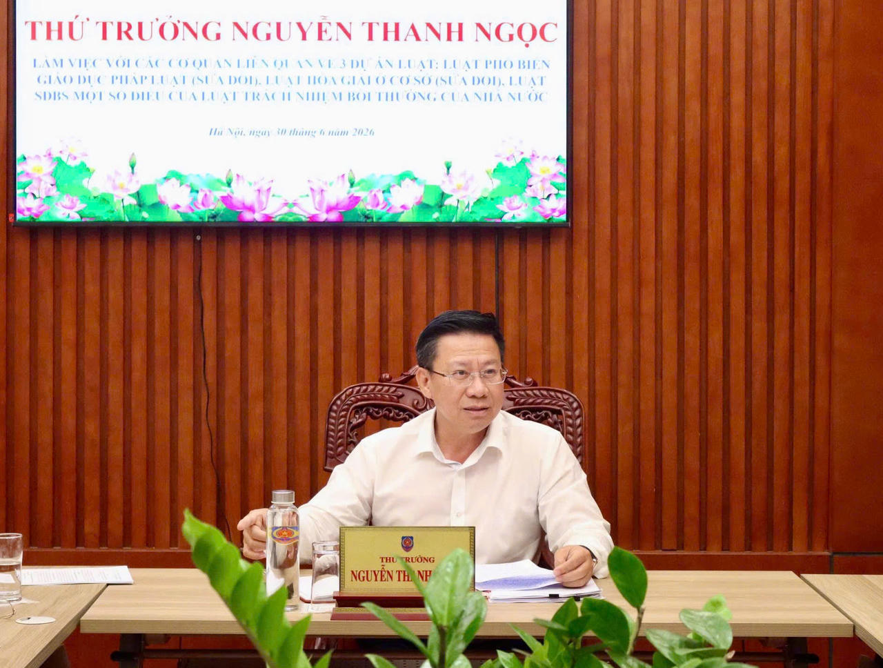 Thứ trưởng Nguyễn Thanh Ngọc phát biểu