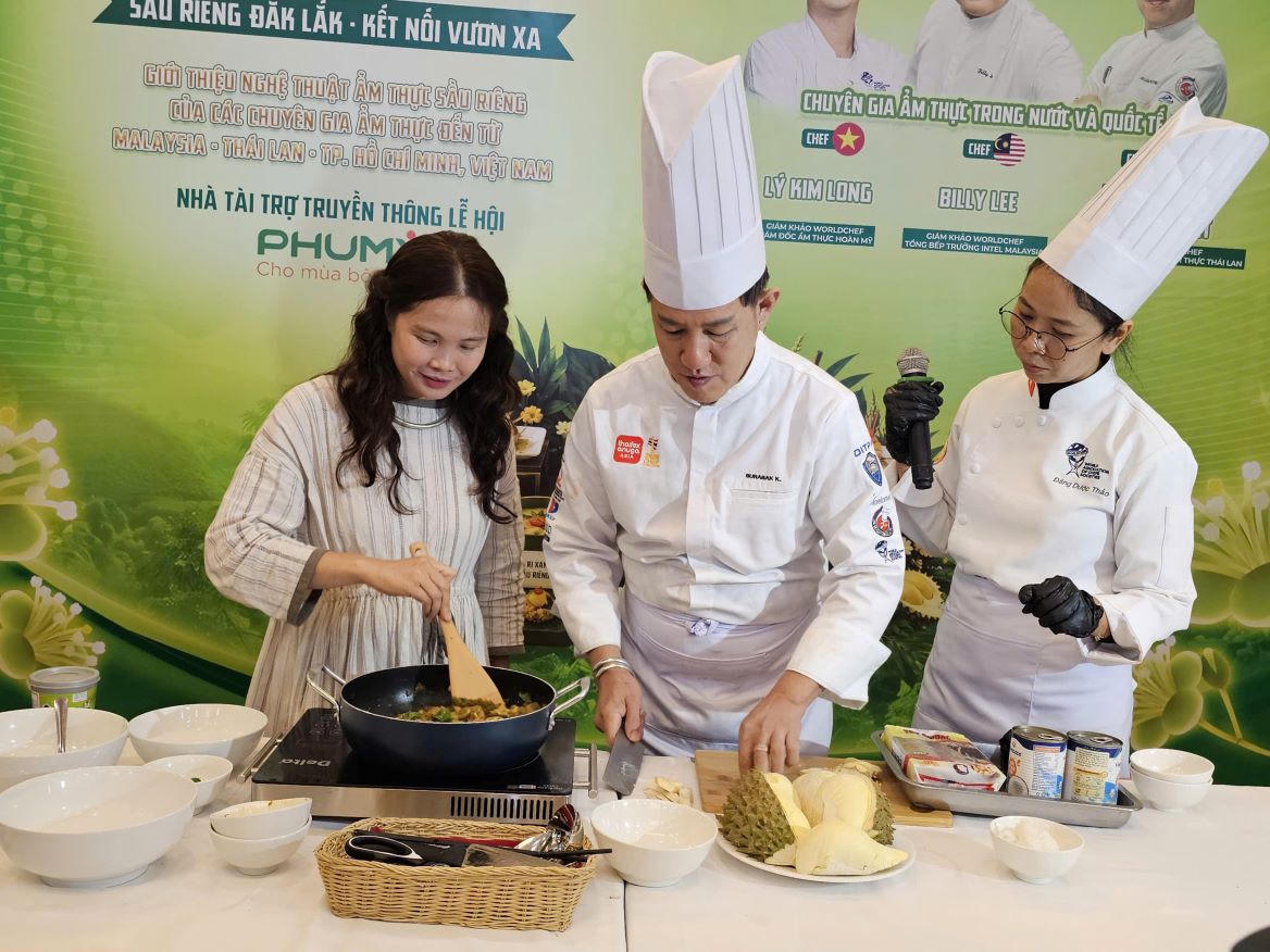 Độc đáo nghệ thuật ẩm thực từ sầu riêng