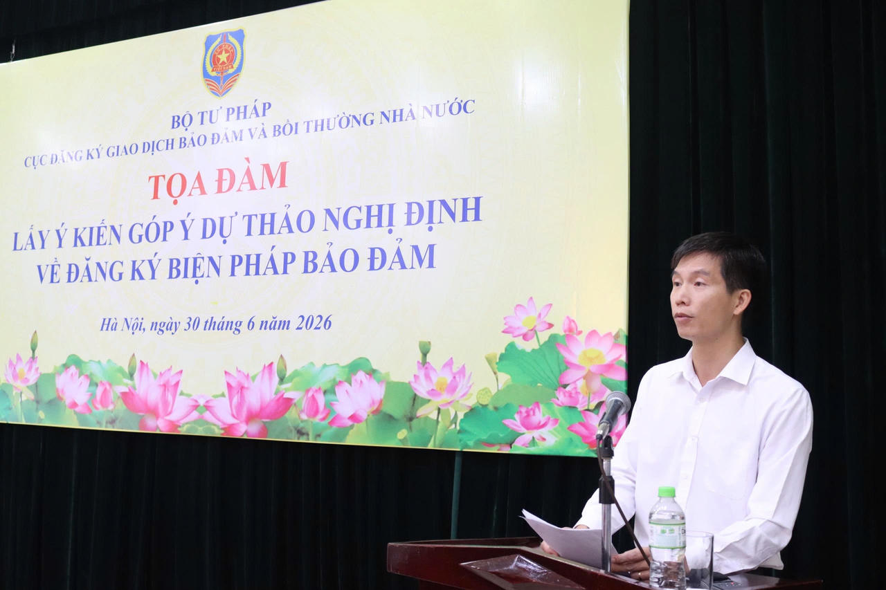 Tọa đàm lấy ý kiến góp ý dự thảo Nghị định về đăng ký biện pháp bảo đảm