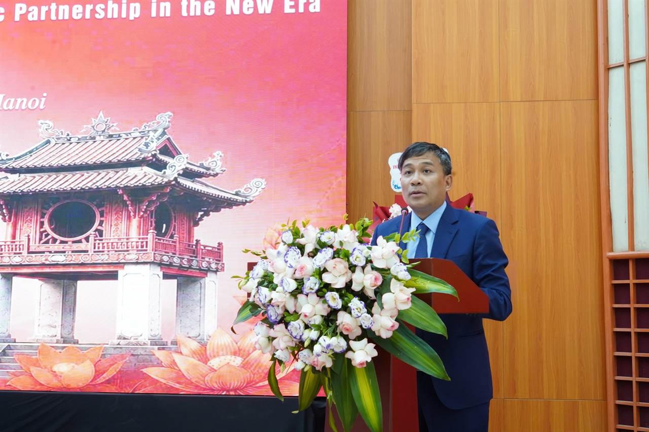 Thứ trưởng Thường trực Bộ Ngoại giao Nguyễn Minh Vũ phát biểu chúc mừng.