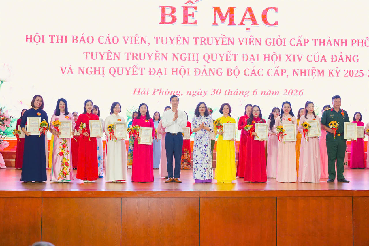 Hơn 1.800 báo cáo viên, tuyên truyền viên tham gia hội thi cấp thành phố Hải Phòng năm 2026