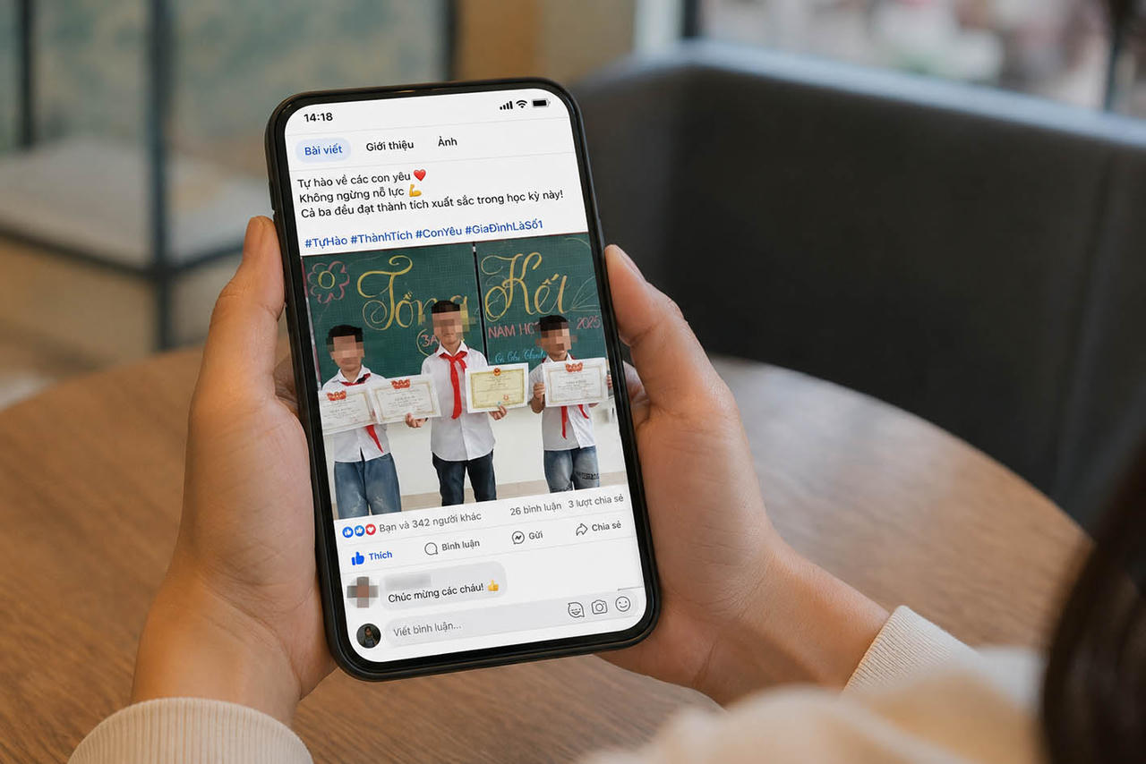 Cần ý thức pháp lý khi đăng tải công khai kết quả học tập của trẻ lên mạng xã hội Cần ý thức pháp lý khi đăng tải công khai kết quả học tập của trẻ lên mạng xã hội