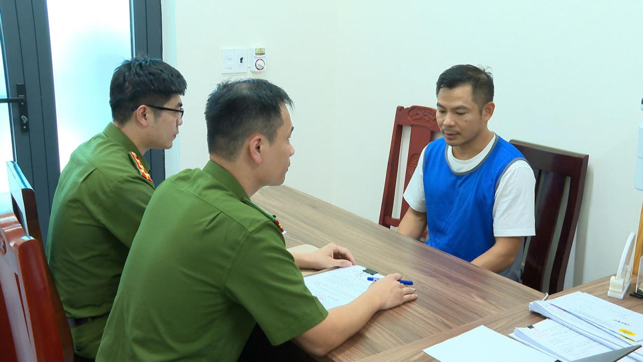 Đối tượng Trịnh Quang Chung&nbsp;(Ảnh: Công an Thanh Hóa)
