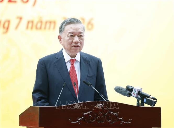 Tổng Bí thư, Chủ tịch nước Tô Lâm phát biểu. Ảnh: Thống Nhất/TTXVN