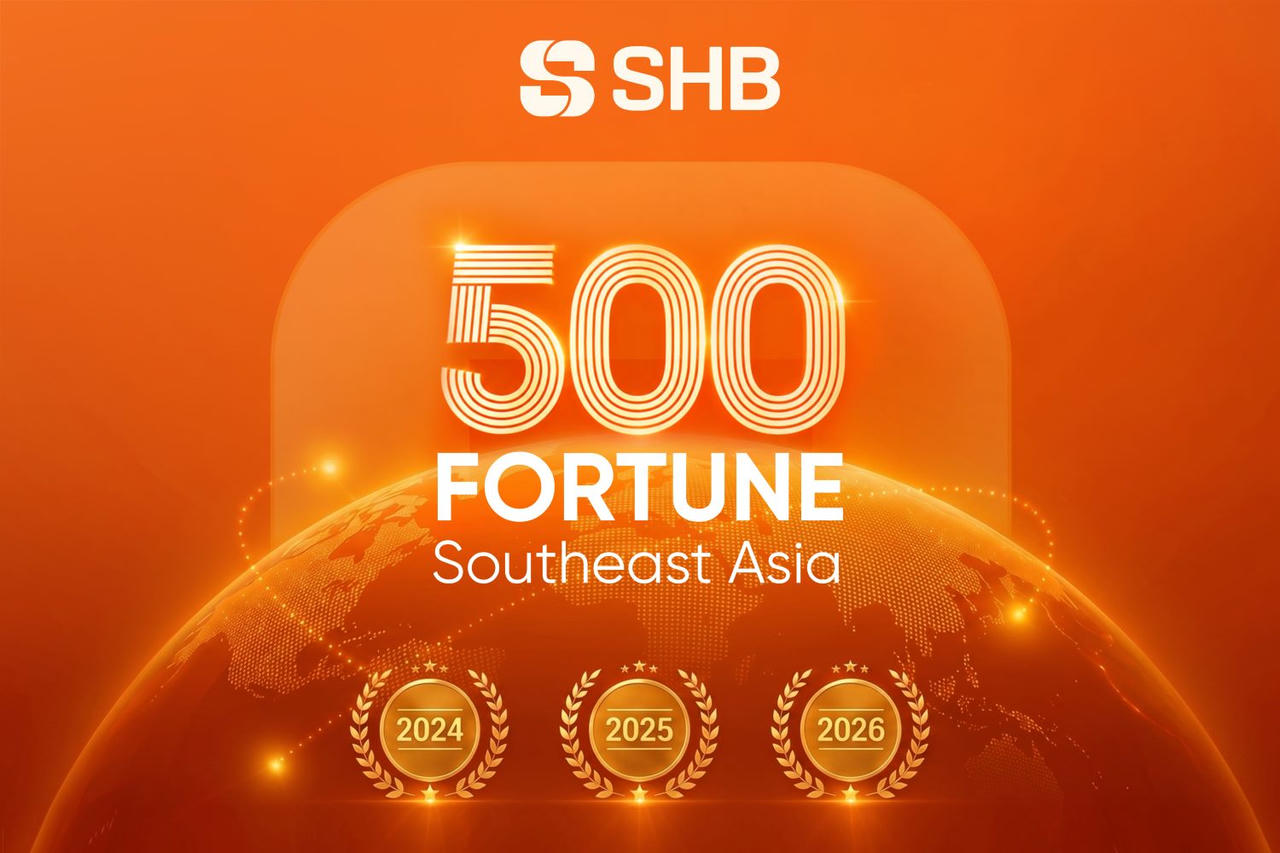 Ba năm liên tiếp SHB góp mặt trong Fortune Southeast Asia 500.