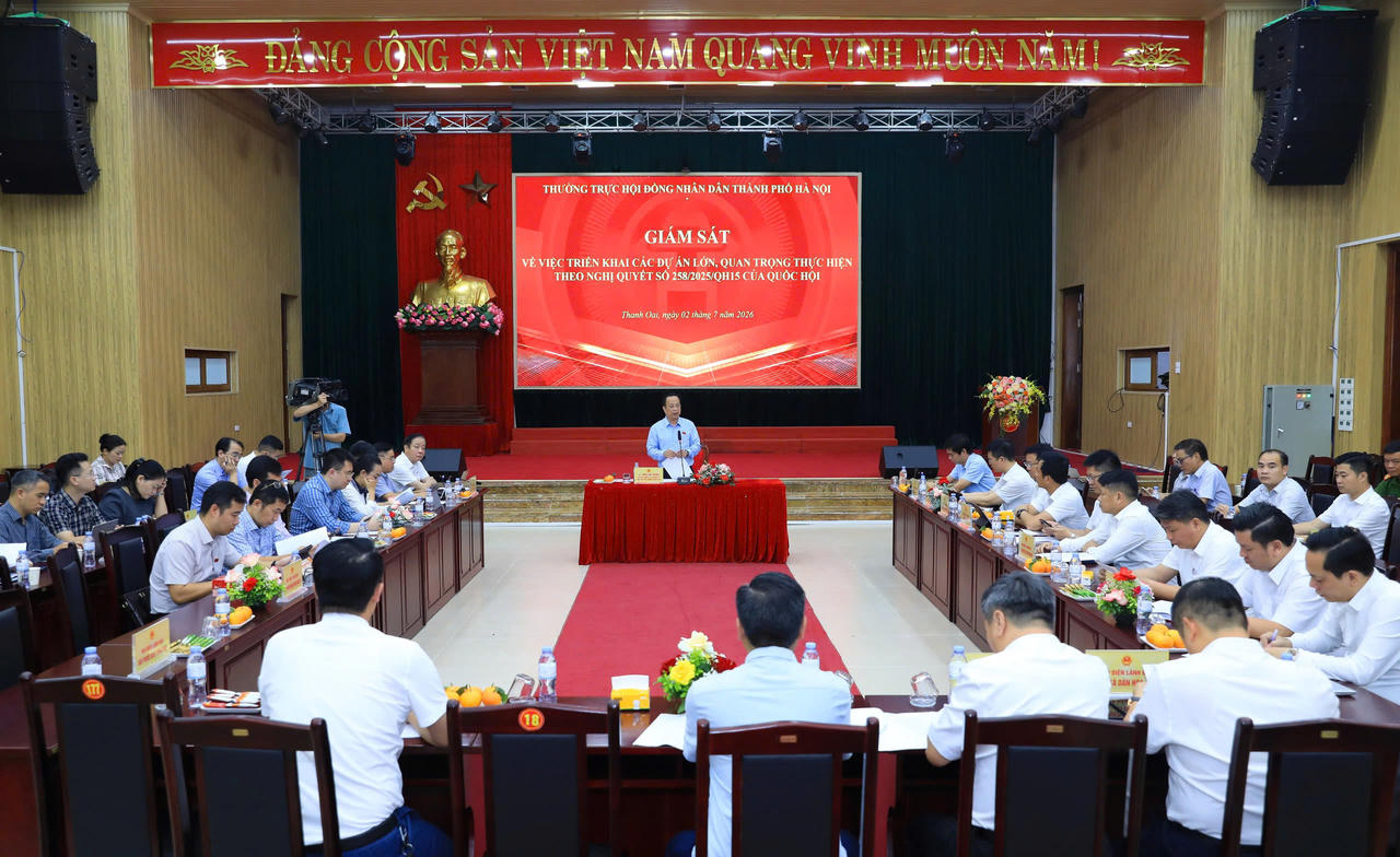 Hà Nội: Đẩy nhanh tiến độ các dự án lớn, quan trọng thực hiện theo Nghị quyết số 258 của Quốc hội