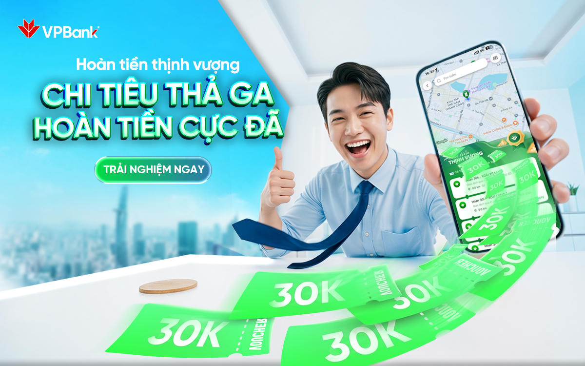 Săn voucher quanh bạn với VPBank NEO: Trải nghiệm hoàn tiền tiện lợi trong tầm tay