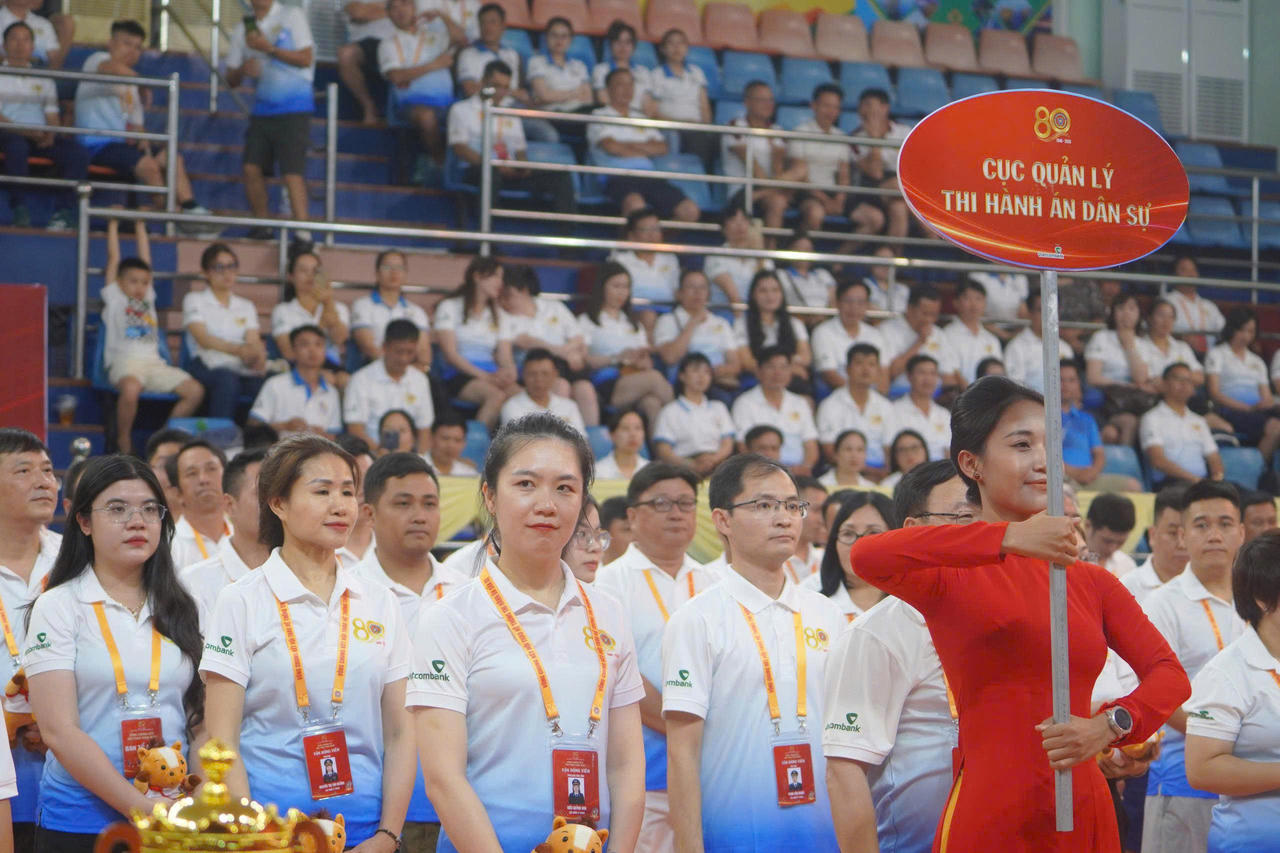 Khai mạc Vòng chung kết Hội thao toàn quốc kỷ niệm 80 năm Ngày truyền thống Thi hành án dân sự