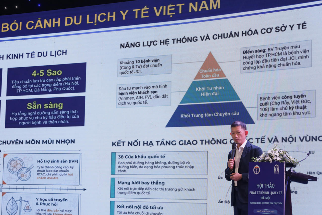 Phát triển du lịch y tế Hà Nội, hướng tới điểm đến chất lượng cao của khu vực
