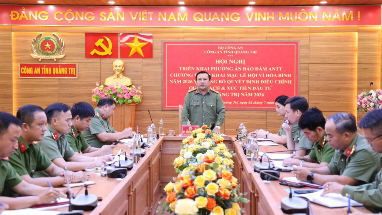 Công an Quảng Trị triển khai phương án bảo đảm an ninh cho Lễ hội Vì Hòa bình 2026